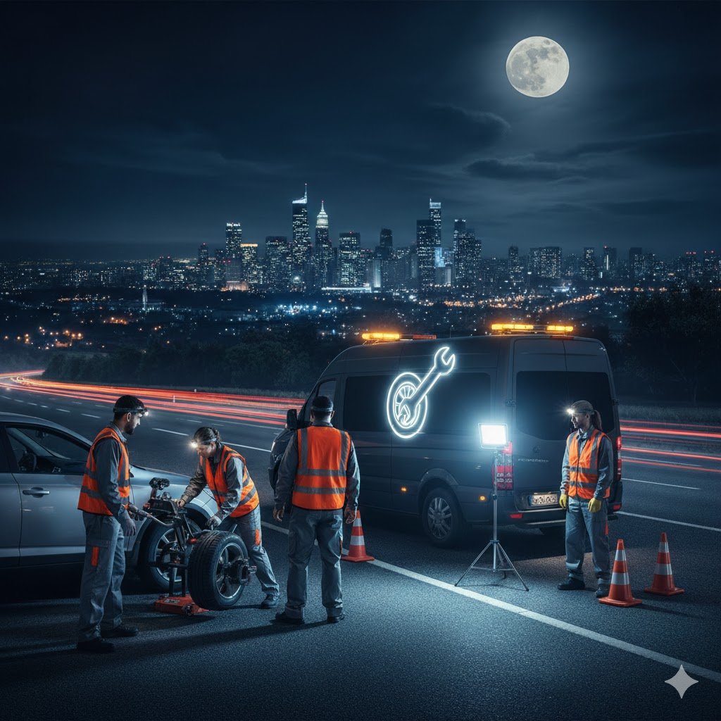 7/24 Hizmet Veren Seyyar Lastikçi Ekibimiz Yanınızda!